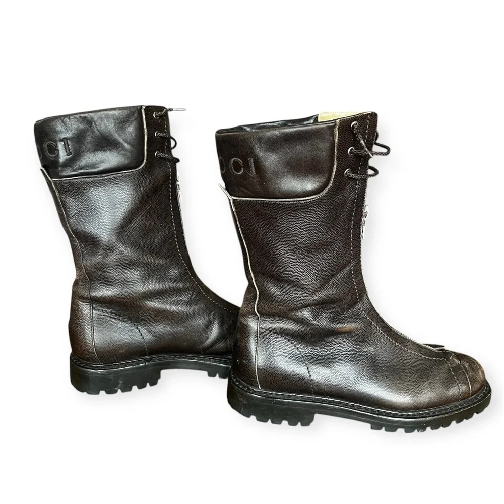 AUTHENTIC VTG Gucci Women's Brown Boots - Picture 3 of 5